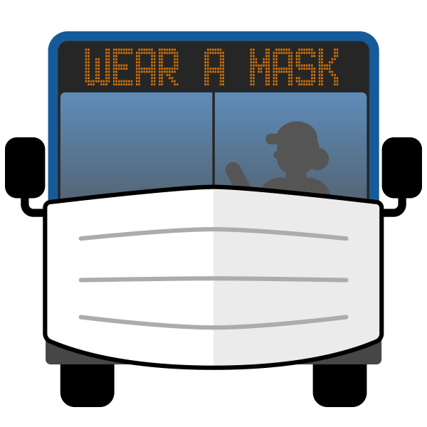 Wear a mask on transit